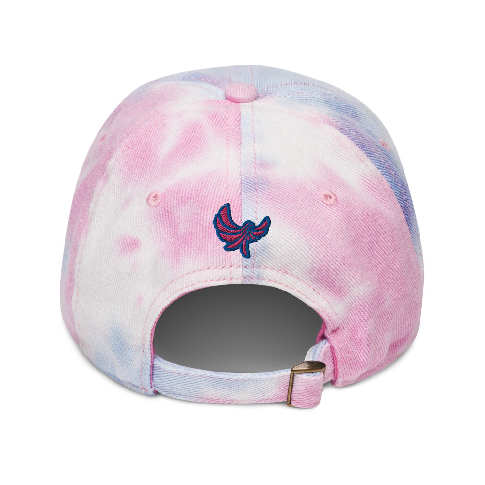 PEACE GANG "SMILE" Embroidered Tie dye Dad Hat