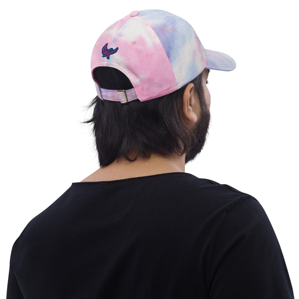PEACE GANG "SMILE" Embroidered Tie dye Dad Hat