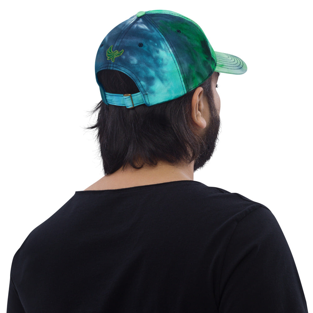 PEACE GANG "SMILE" Embroidered Tie dye Dad Hat