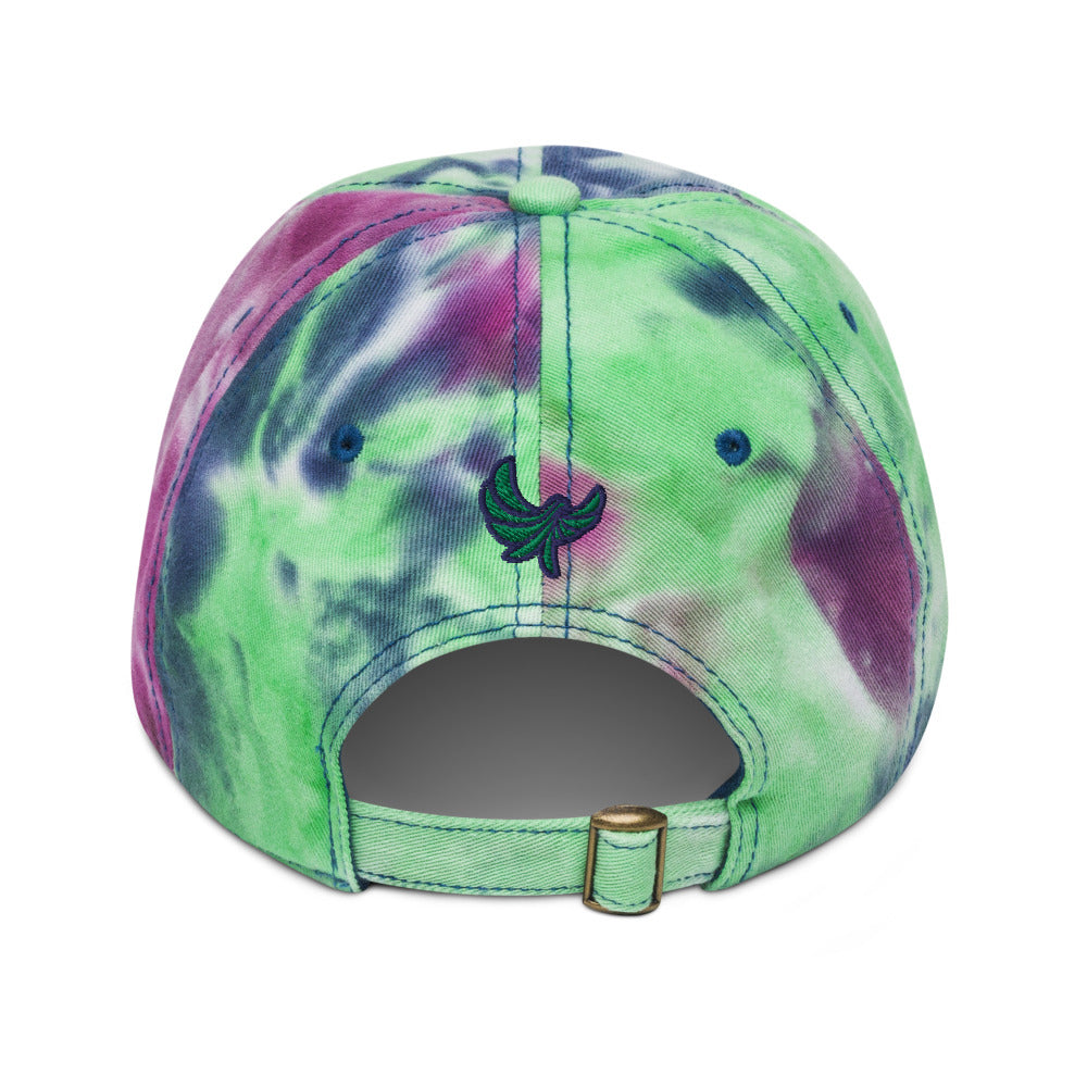 PEACE GANG "SMILE" Embroidered Tie dye Dad Hat