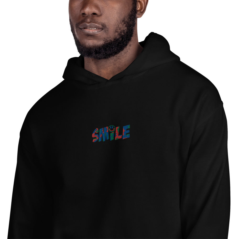 Embroidered Unisex Hoodie " SMILE 2021