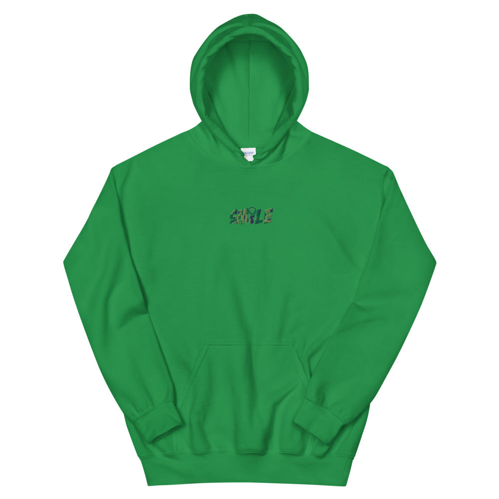 Embroidered Unisex Hoodie " SMILE " - PEACE GANG