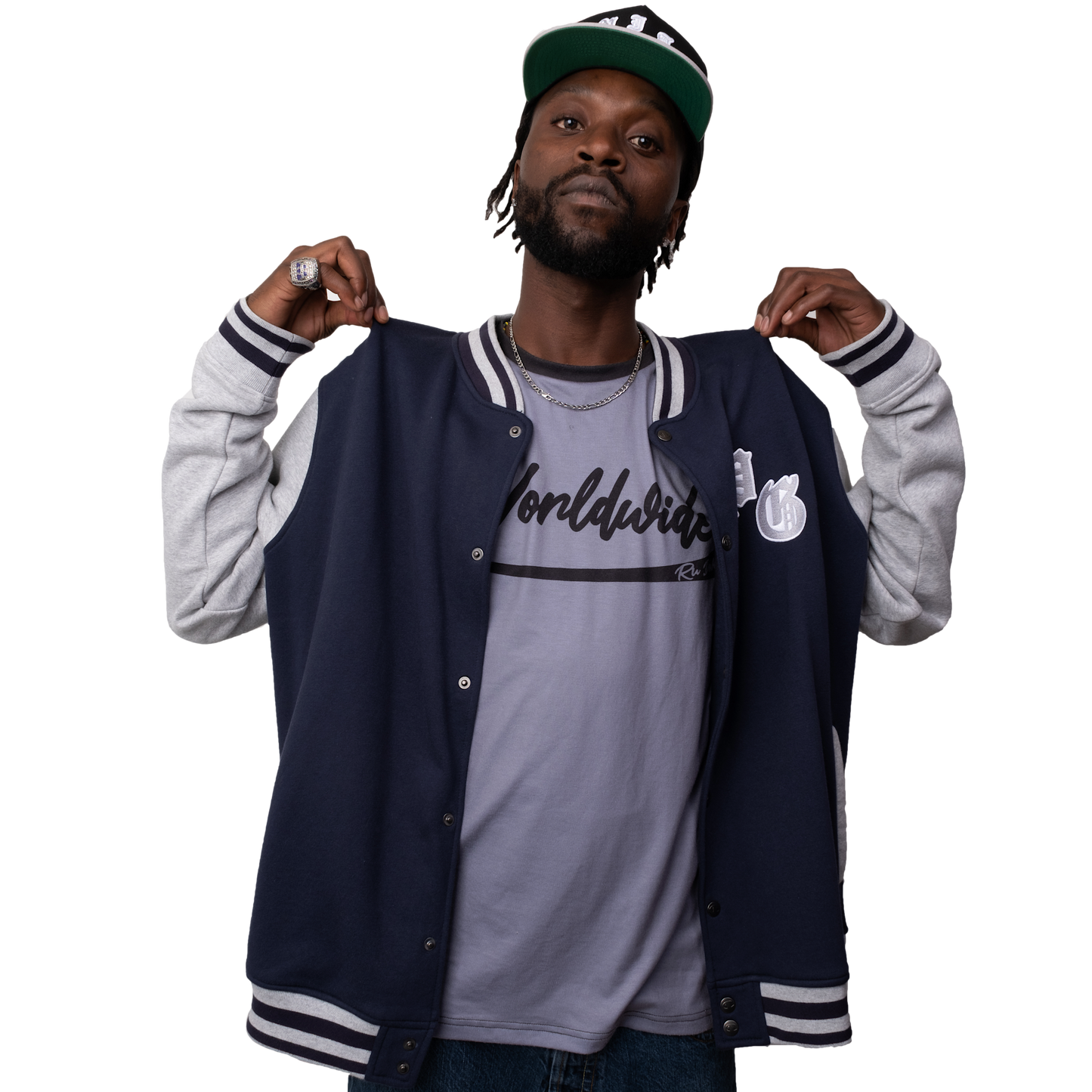 Champion Bomber Jacket Embroidered PEACE GANG