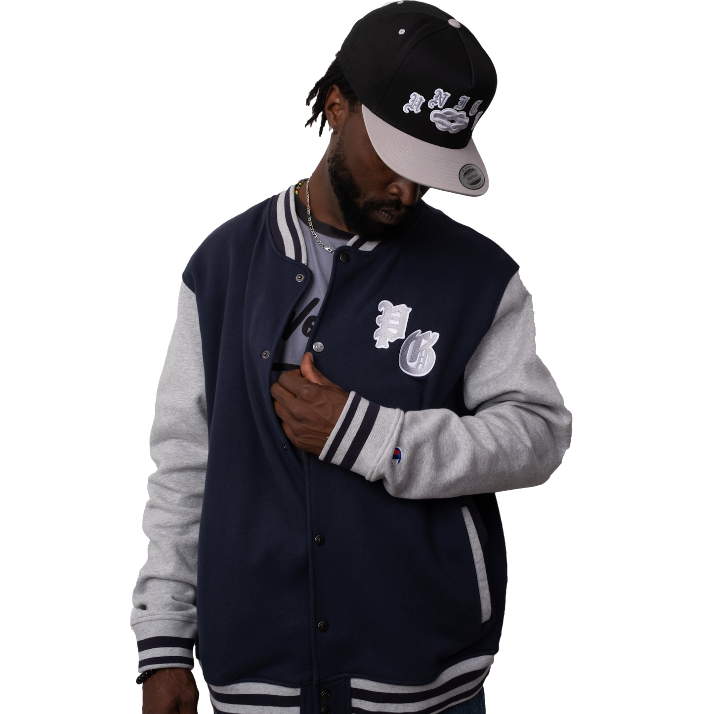 Champion Bomber Jacket Embroidered PEACE GANG