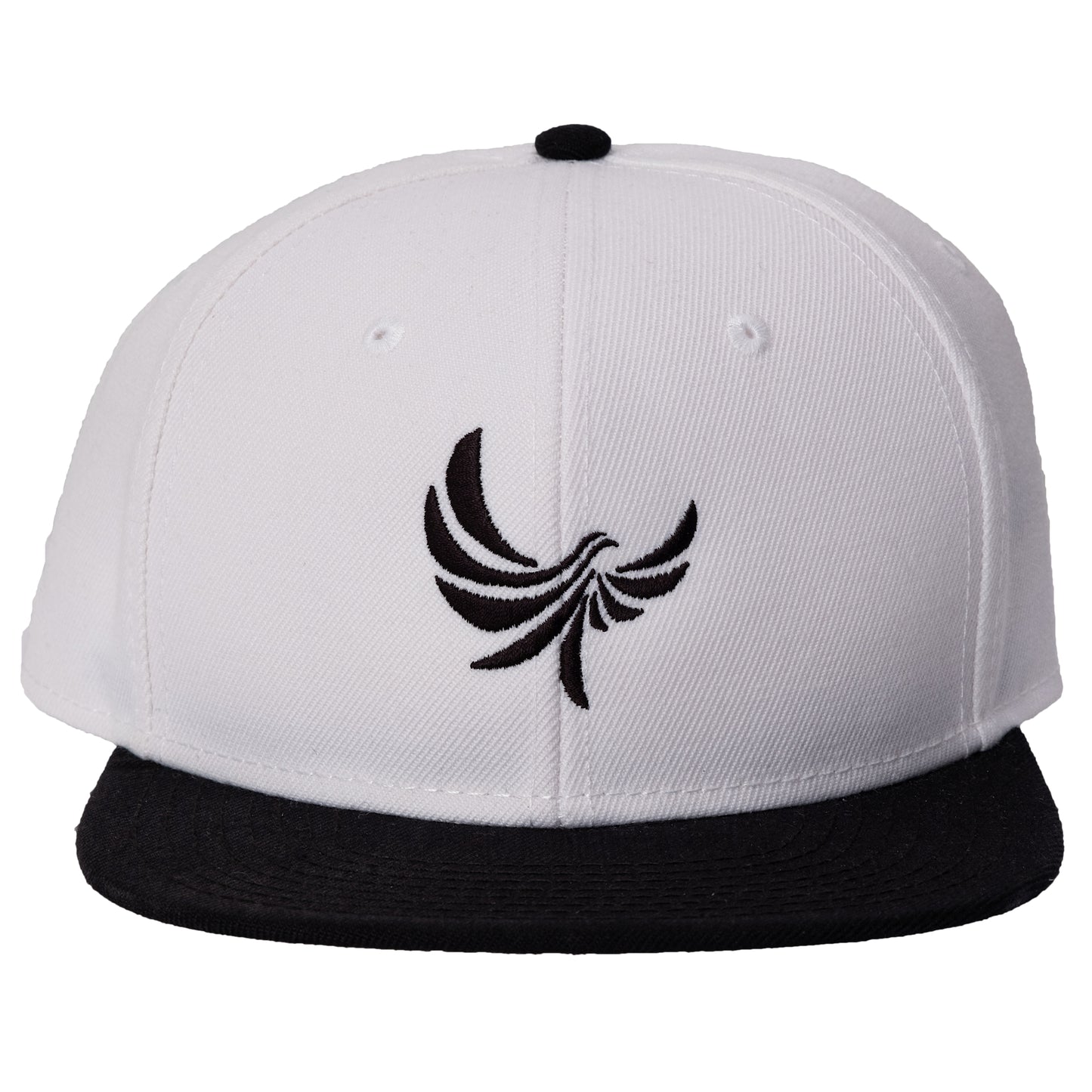 High Profile White 6 Panel Snapback Cap -PEACE GANG