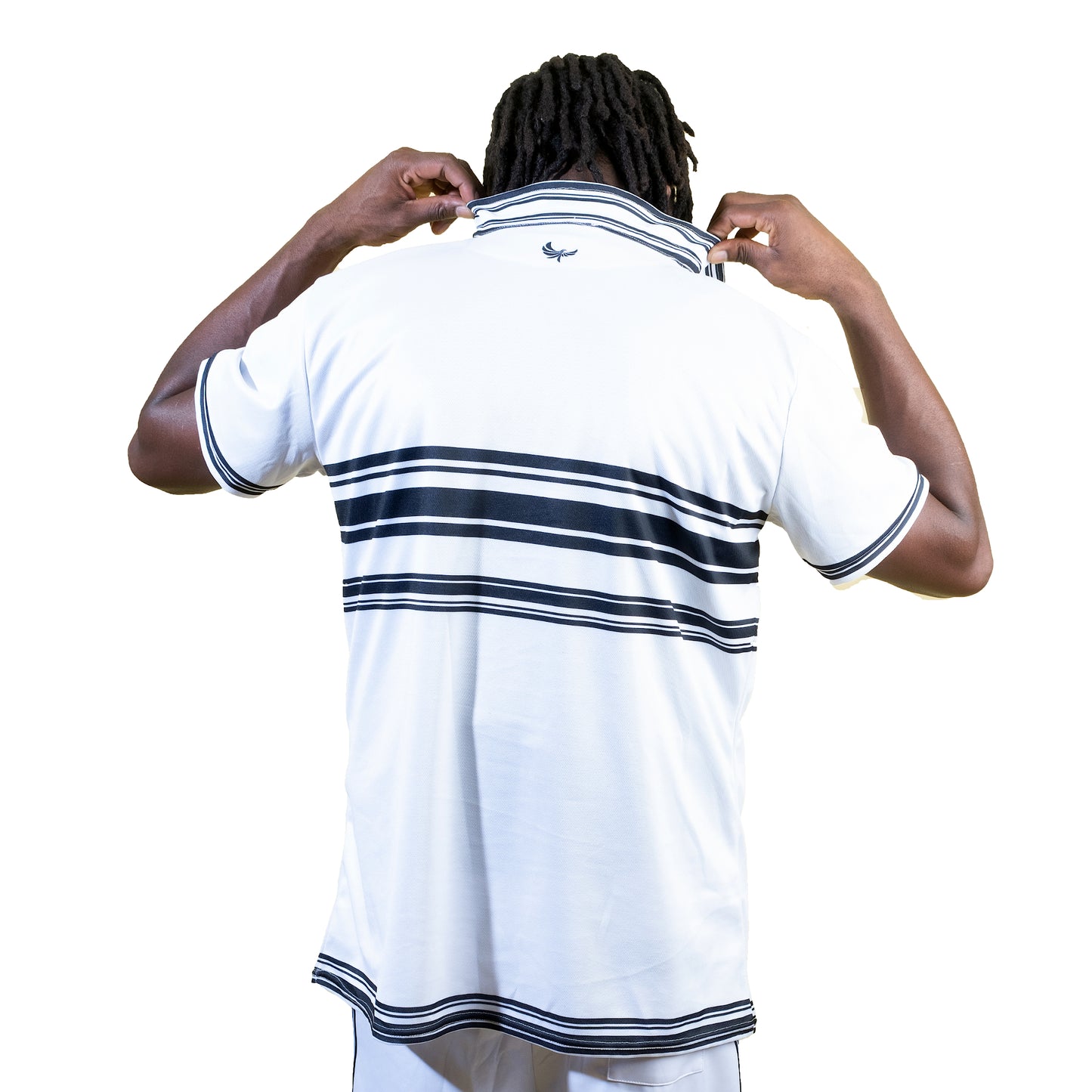 White & Black Polo Shirt - PEACE GANG
