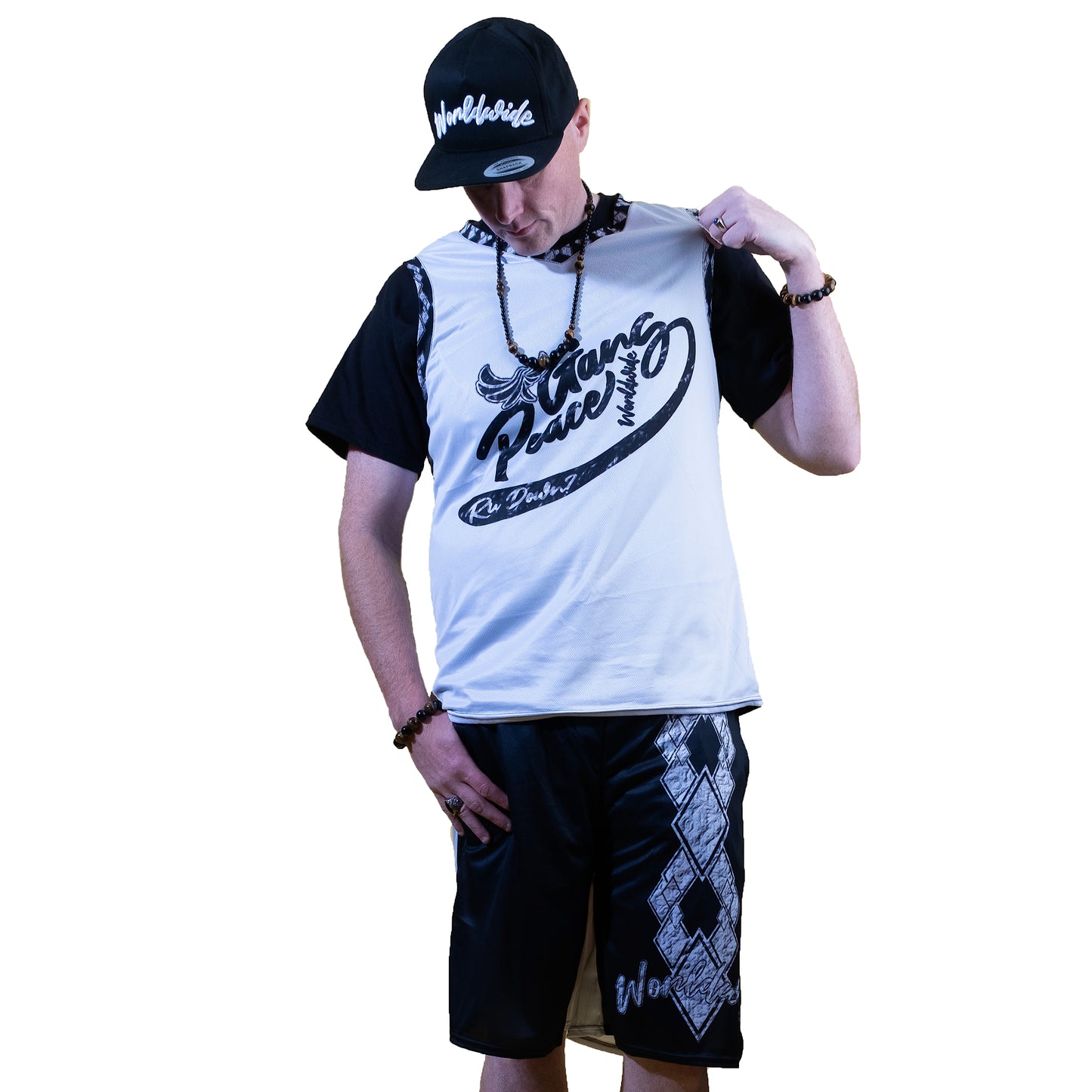 V Neck Basketball Jersey & Shorts - PEACE GANG WORLDWIDE