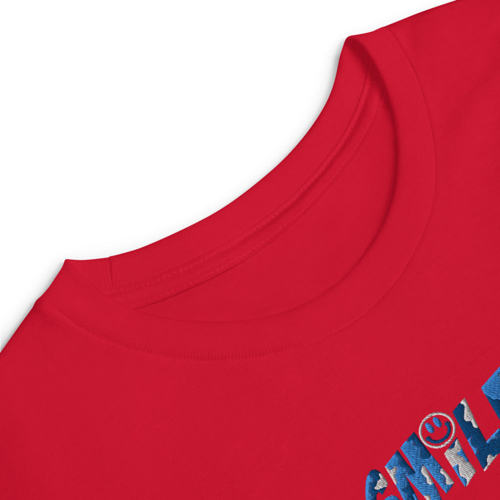 Youth long sleeve cotton tee "SMILE" - PEACE GANG