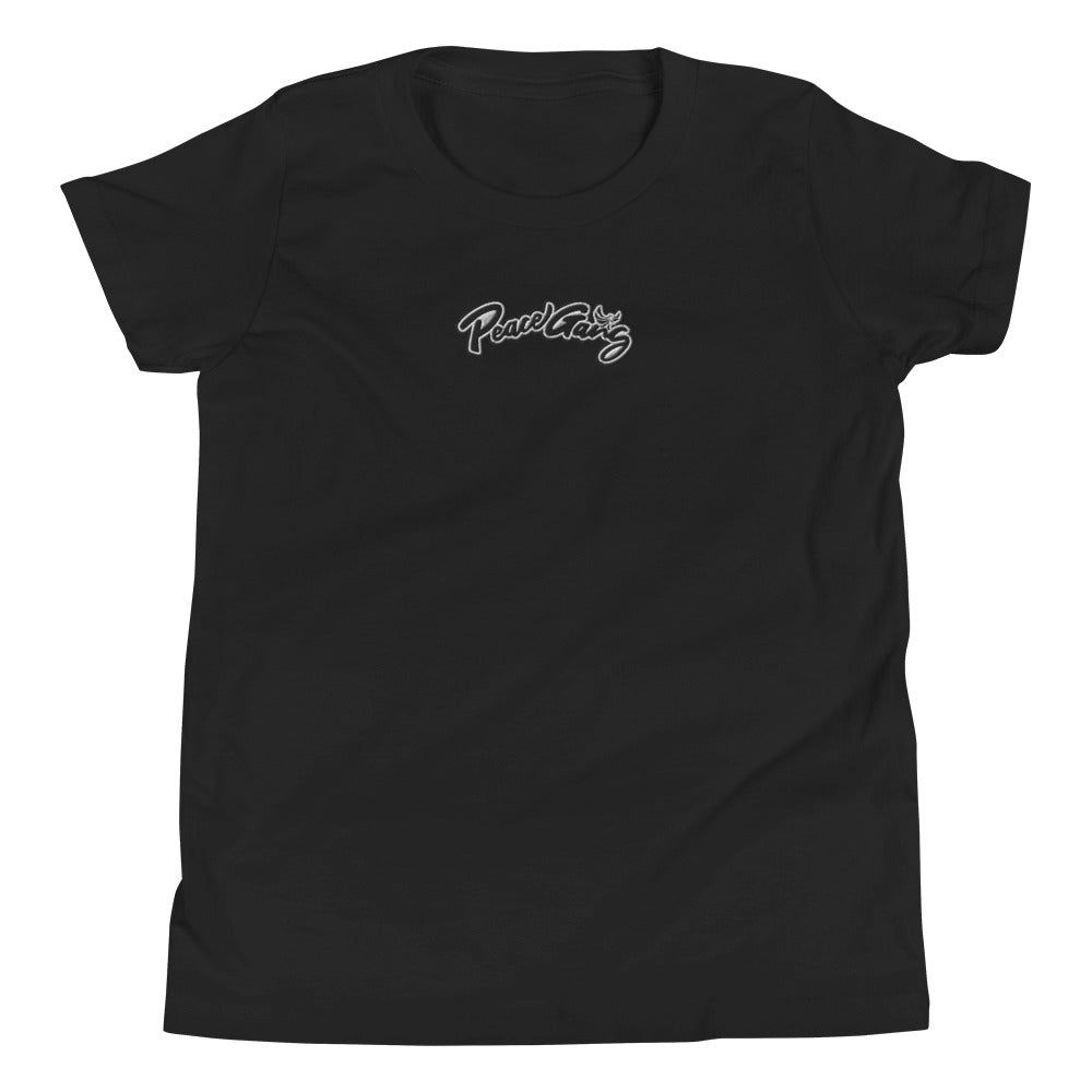 Youth Short Sleeve T-Shirt Cursive - PEACE GANG