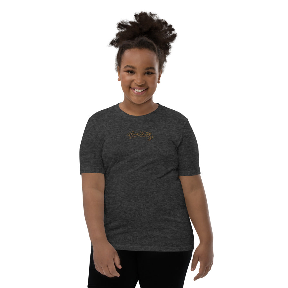 Youth Short Sleeve T-Shirt Cursive - PEACE GANG
