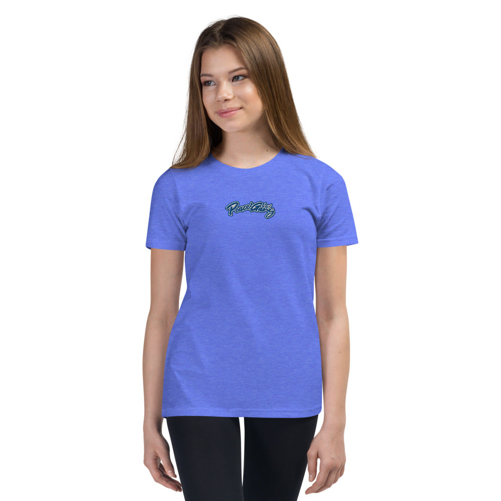 Youth Short Sleeve T-Shirt Cursive - PEACE GANG
