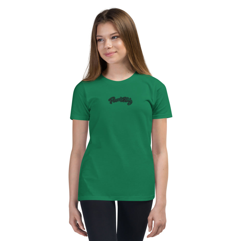 Youth Short Sleeve T-Shirt Cursive - PEACE GANG