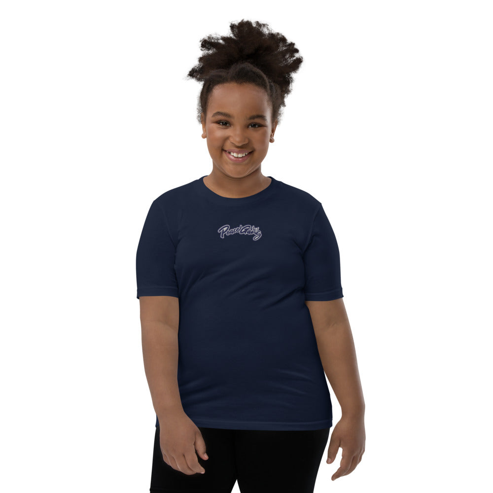 Youth Short Sleeve T-Shirt Cursive - PEACE GANG