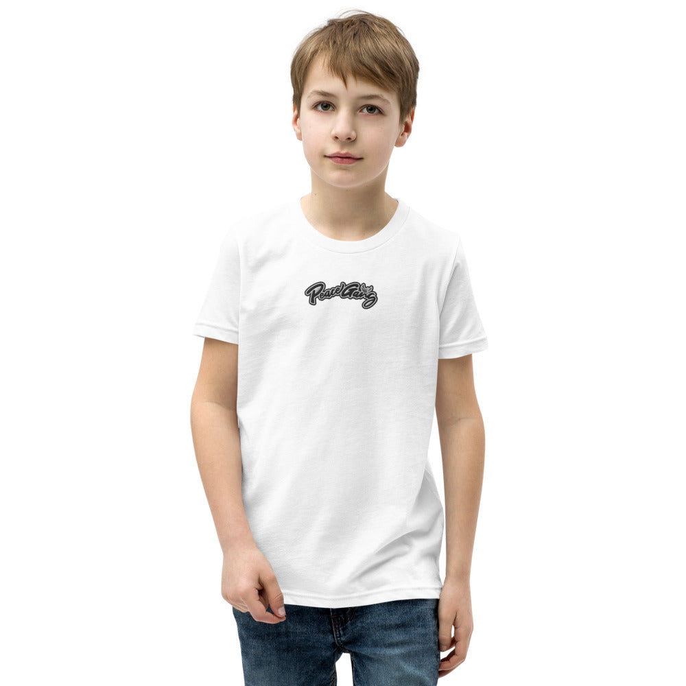 Youth Short Sleeve T-Shirt Cursive - PEACE GANG
