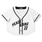 White Cropped Jersey 11:11 -PEACE GANG