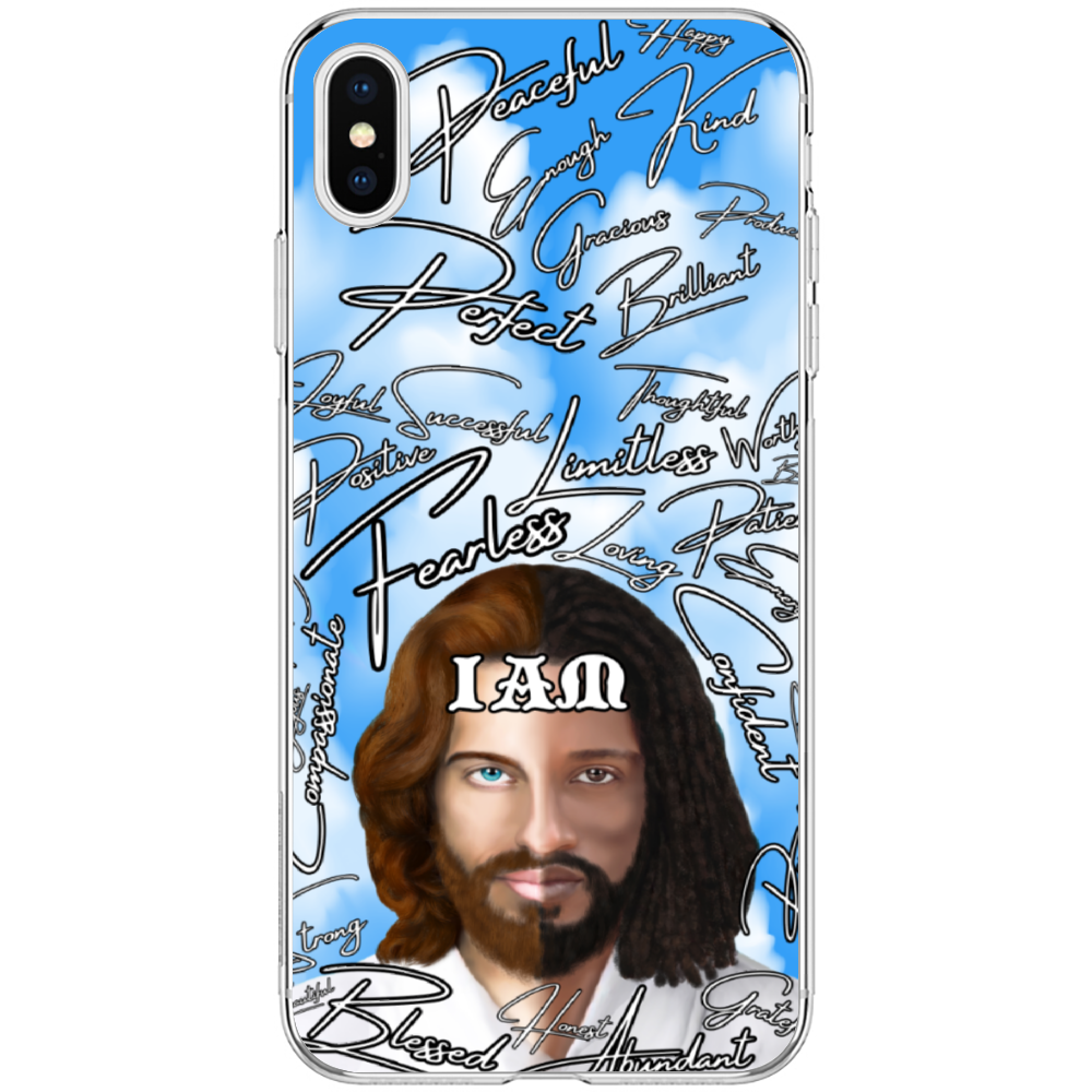 Jesus Christ " IAM " Positive Mantra Concept [All Series] Custom Phone Case Soft TPU Phone Case iPhone 11 12 Samsung S20 S21 Plus Note 20