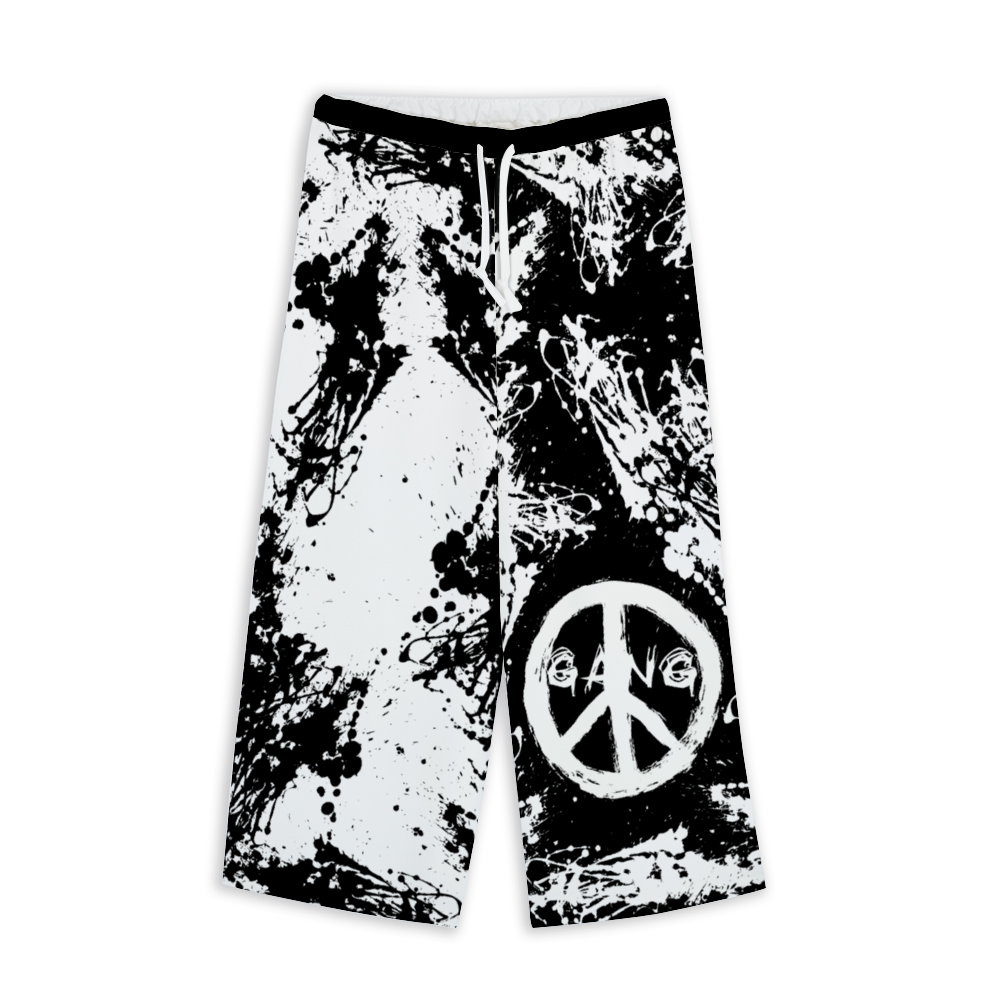 " Peace Grunge "  Cropped Pants