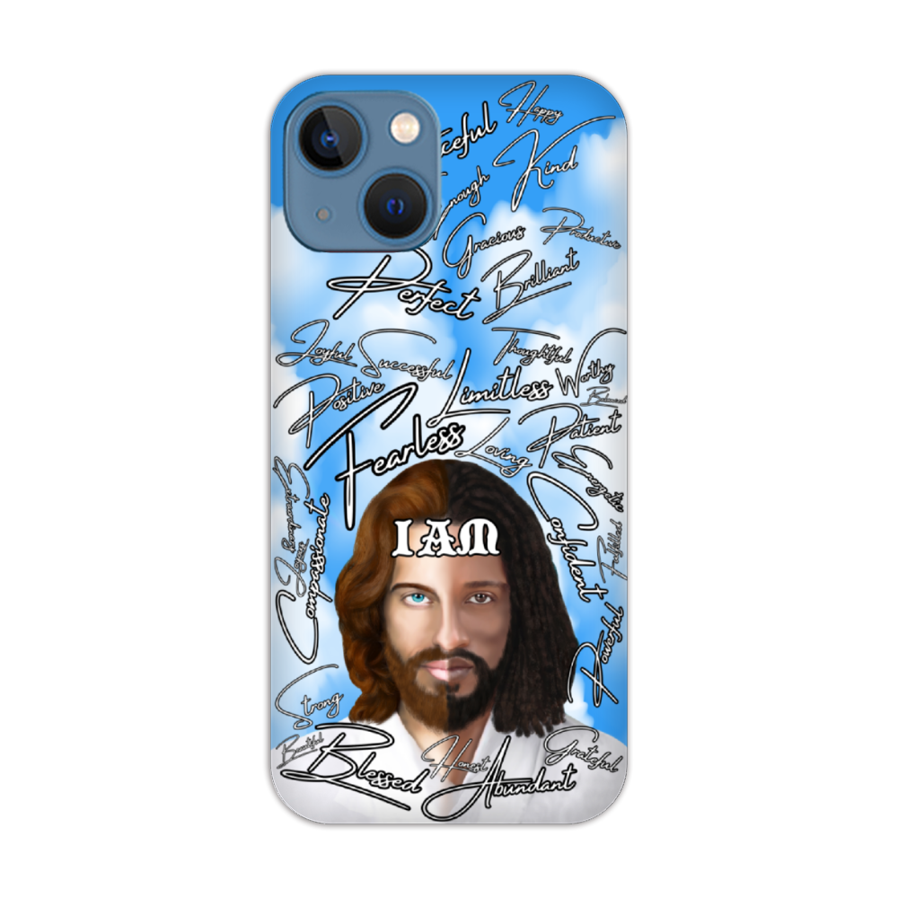 Jesus Christ " IAM " Positive Mantra Concept [All Series] Custom Phone Case Soft TPU Phone Case iPhone 11 12 Samsung S20 S21 Plus Note 20