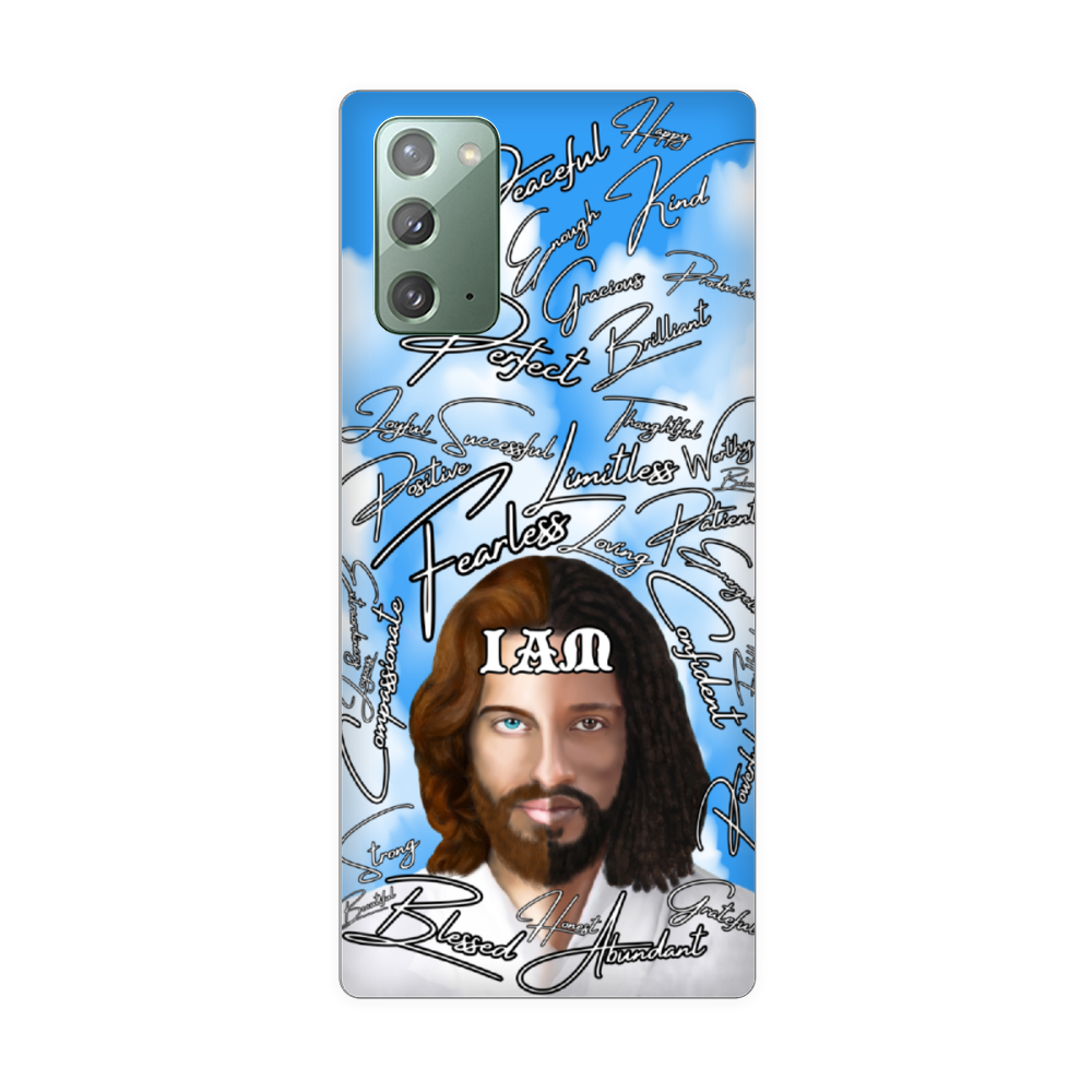 Jesus Christ " IAM " Positive Mantra Concept [All Series] Custom Phone Case Soft TPU Phone Case iPhone 11 12 Samsung S20 S21 Plus Note 20