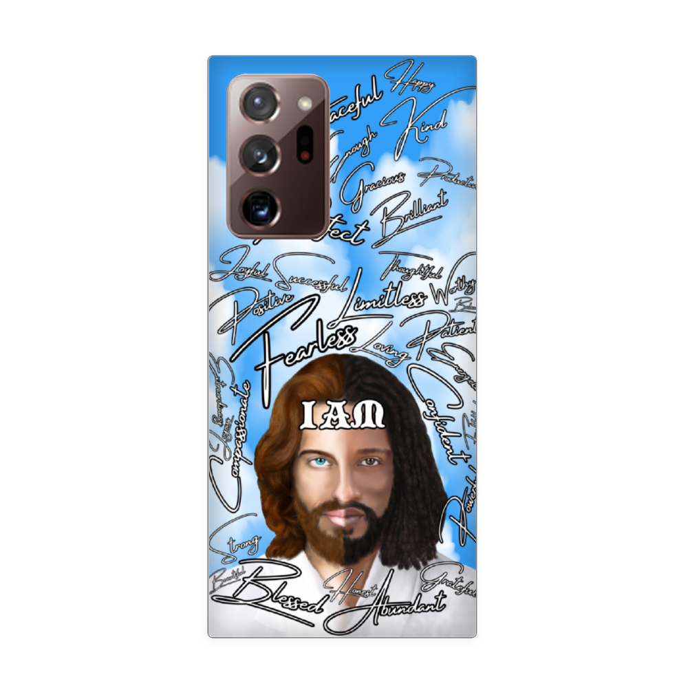 Jesus Christ " IAM " Positive Mantra Concept [All Series] Custom Phone Case Soft TPU Phone Case iPhone 11 12 Samsung S20 S21 Plus Note 20