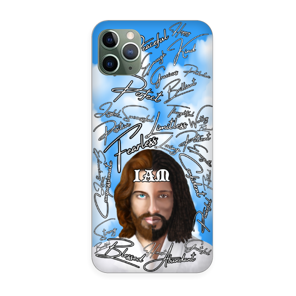 Jesus Christ " IAM " Positive Mantra Concept [All Series] Custom Phone Case Soft TPU Phone Case iPhone 11 12 Samsung S20 S21 Plus Note 20