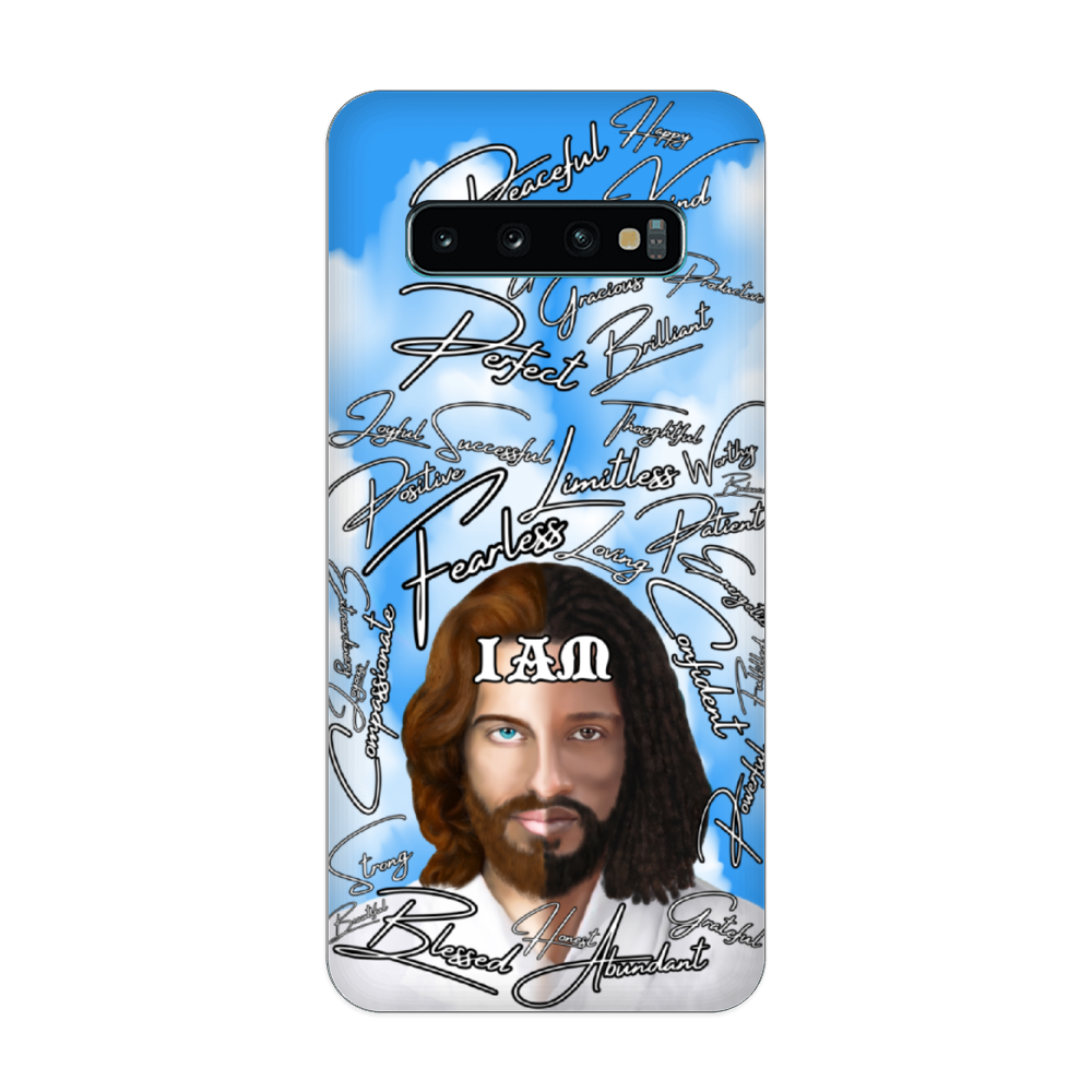 Jesus Christ " IAM " Positive Mantra Concept [All Series] Custom Phone Case Soft TPU Phone Case iPhone 11 12 Samsung S20 S21 Plus Note 20