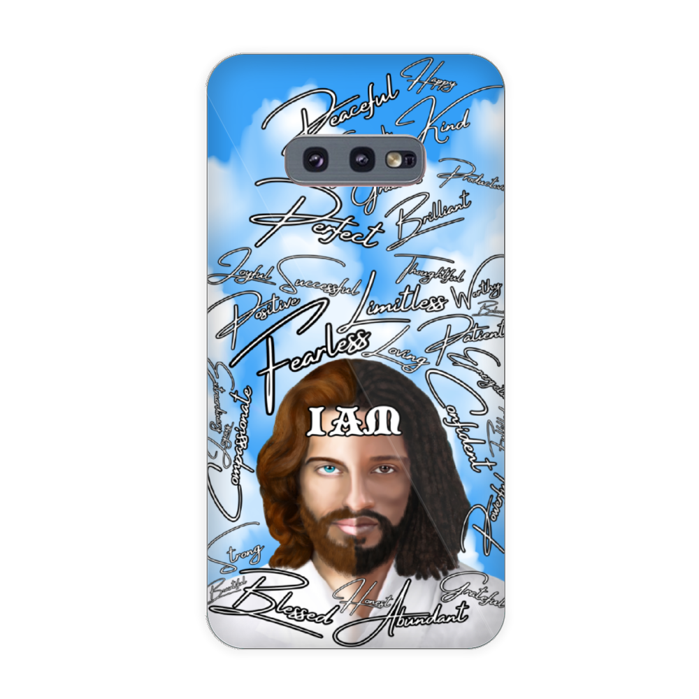 Jesus Christ " IAM " Positive Mantra Concept [All Series] Custom Phone Case Soft TPU Phone Case iPhone 11 12 Samsung S20 S21 Plus Note 20