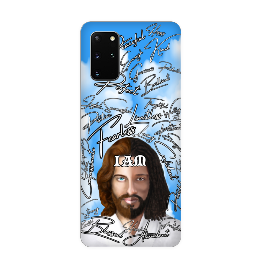 Jesus Christ " IAM " Positive Mantra Concept [All Series] Custom Phone Case Soft TPU Phone Case iPhone 11 12 Samsung S20 S21 Plus Note 20