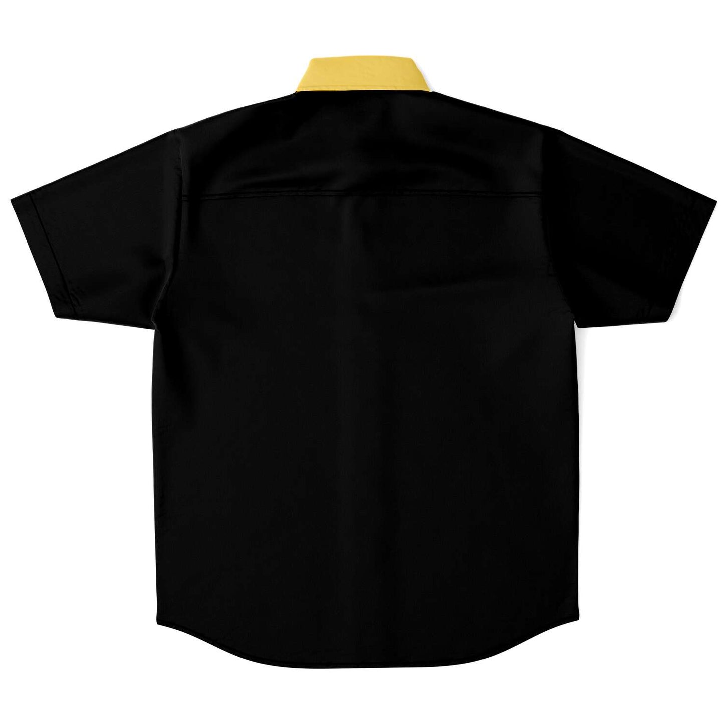 Button Down Shirt Black & Yellow PEACE GANG