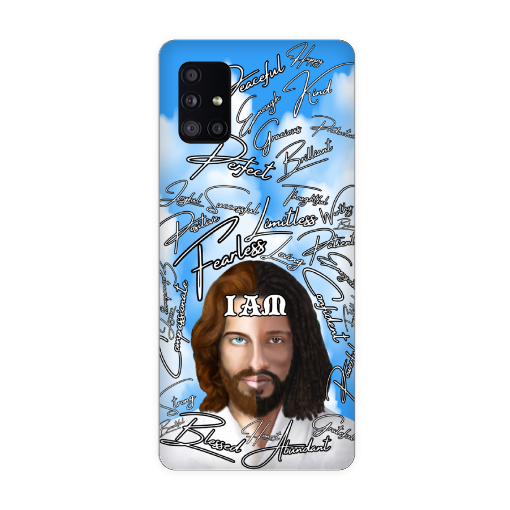 Jesus Christ " IAM " Positive Mantra Concept [All Series] Custom Phone Case Soft TPU Phone Case iPhone 11 12 Samsung S20 S21 Plus Note 20