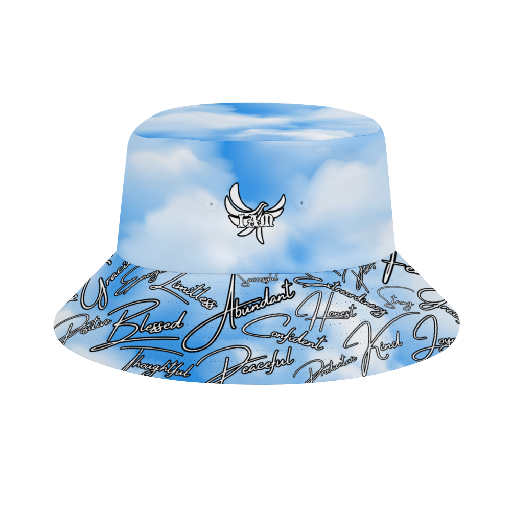 Bucket Hat " IAM " Positive Mantra - PEACE GANG