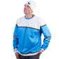 Crewneck Unisex Fashion Sweater Baby Blue/White - PEACE GANG