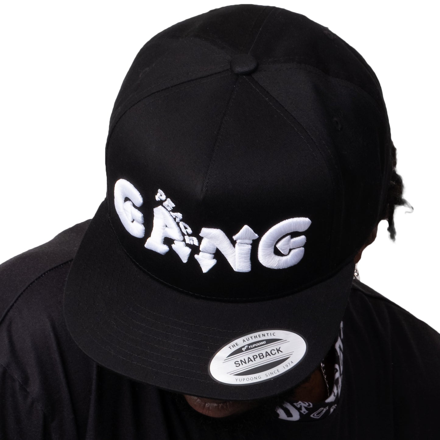 3D Puff Embroidered Flat Bill Snap-Back Cap