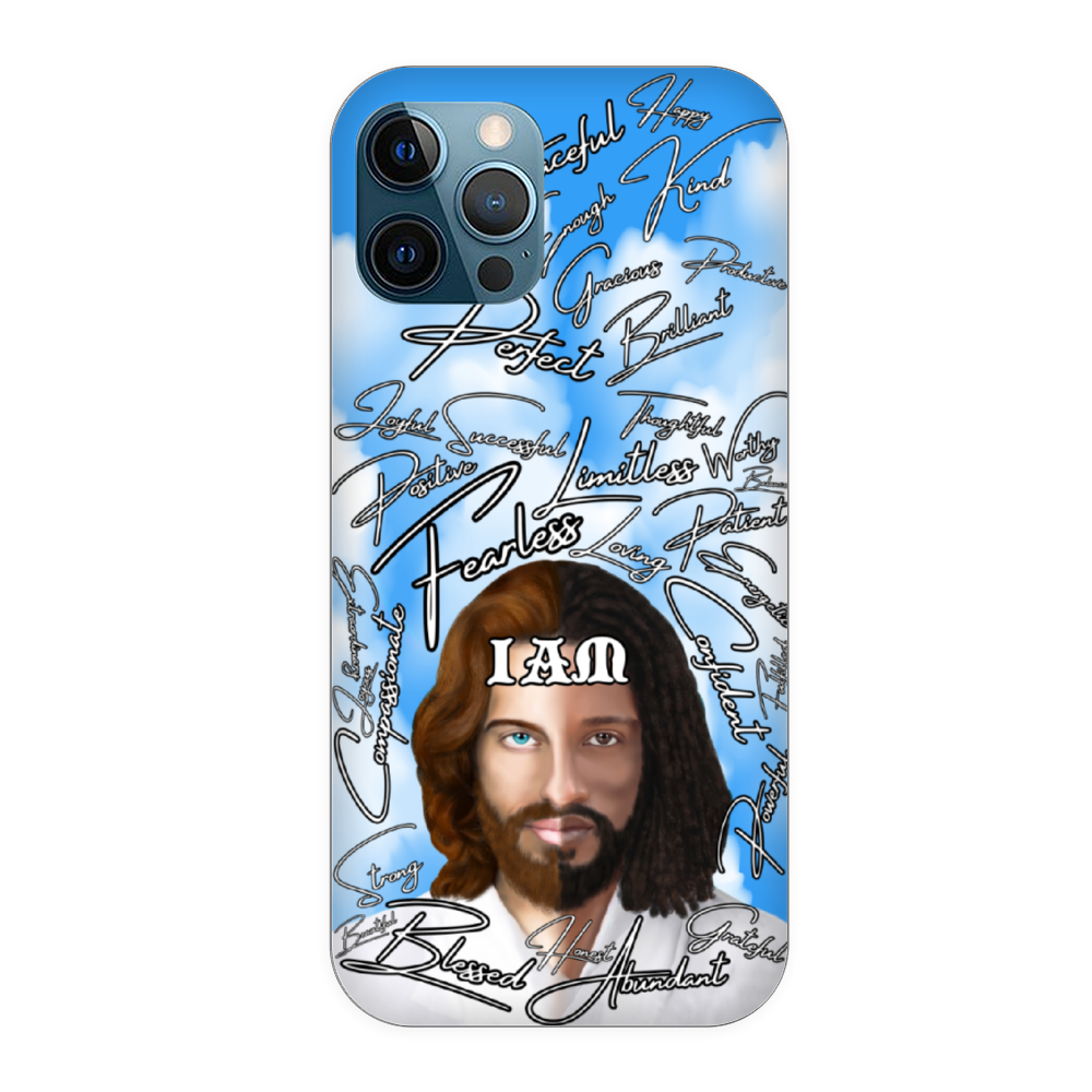 Jesus Christ " IAM " Positive Mantra Concept [All Series] Custom Phone Case Soft TPU Phone Case iPhone 11 12 Samsung S20 S21 Plus Note 20