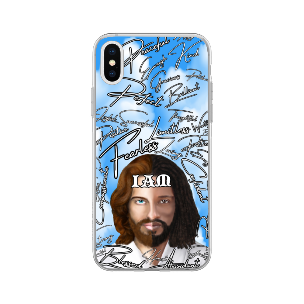 Jesus Christ " IAM " Positive Mantra Concept [All Series] Custom Phone Case Soft TPU Phone Case iPhone 11 12 Samsung S20 S21 Plus Note 20