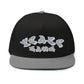 High Profile Five Panel Flat Bill Snap-Back Cap- PEACE GANG