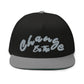 Back Cap " Be The Change " High Profile Five Panel Flat Bill Snap-PEACE GANG