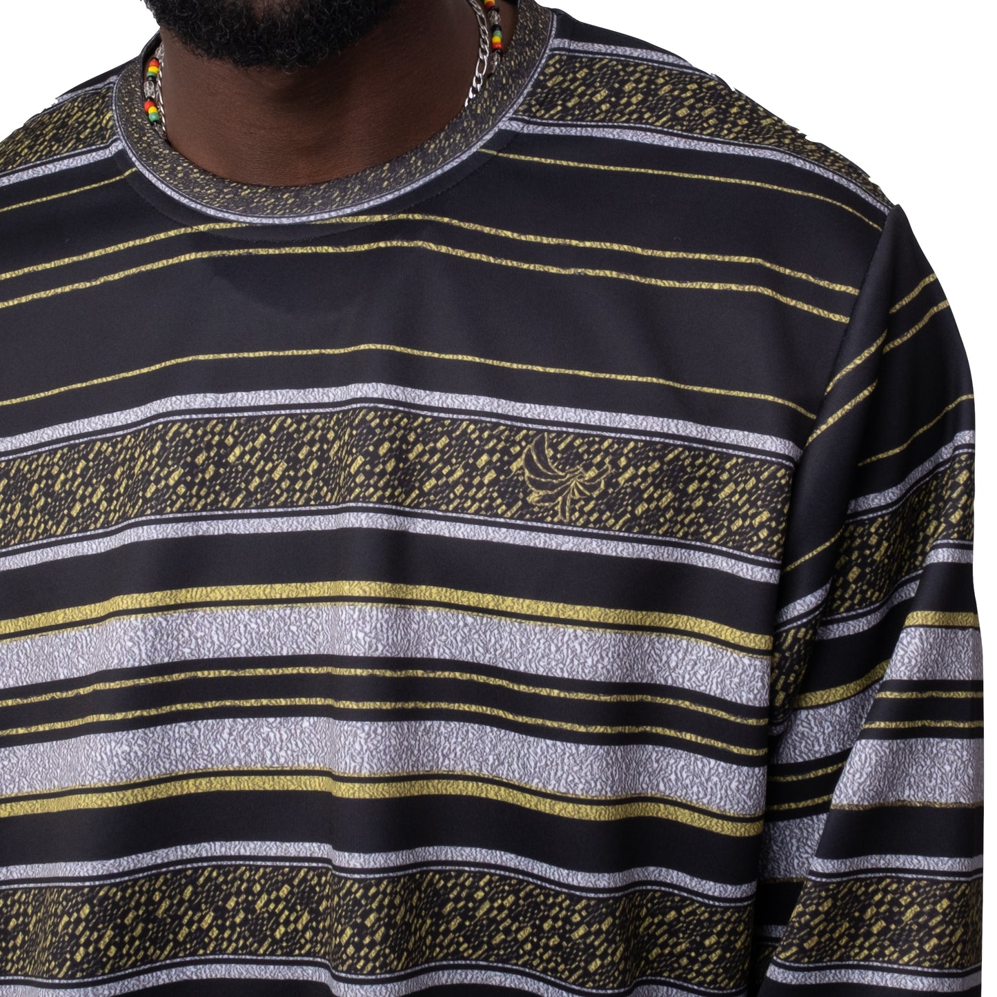 Crewneck Sweater Gold Nugget/Gravel PEACE GANG