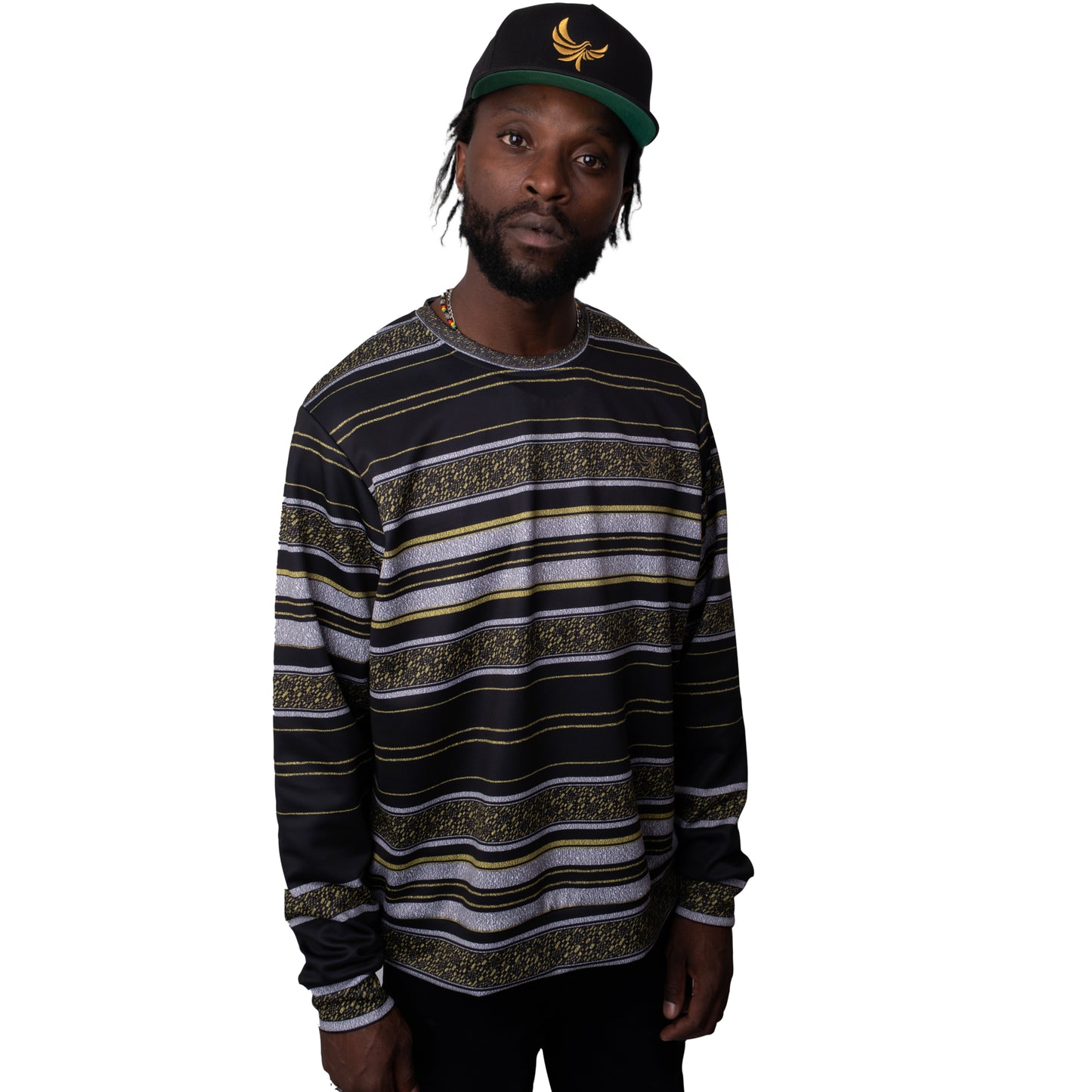 Crewneck Sweater Gold Nugget/Gravel PEACE GANG