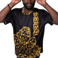 Unisex T-Shirt Black/Gold PEACE GANG