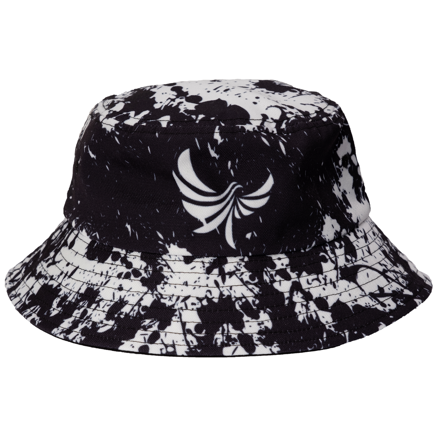 Bucket Hat Black/White  "Peace Grunge"  PEACE GANG