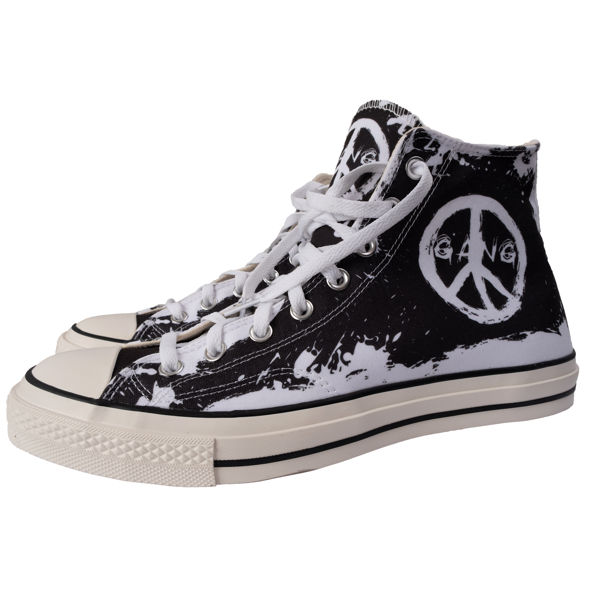 Converse peace 2025 sign sneakers