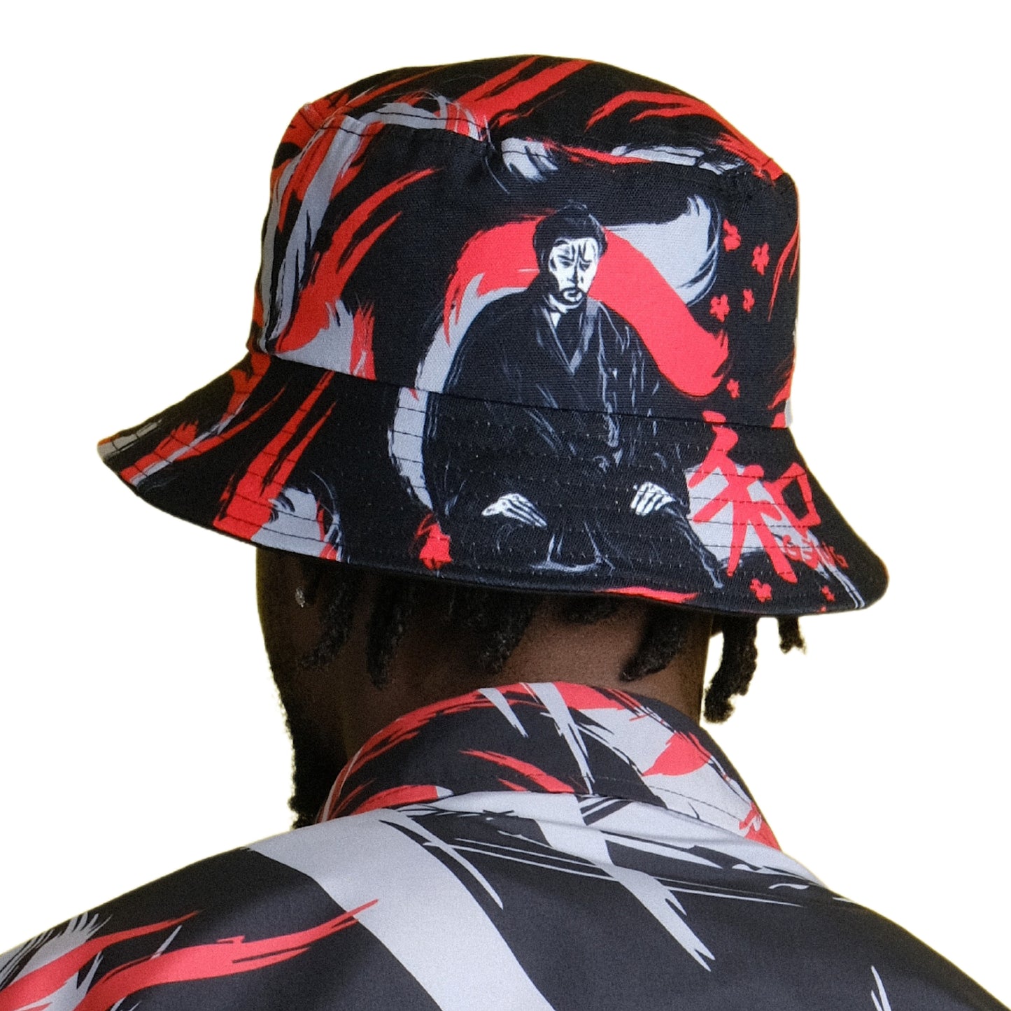 Bucket Hat " KANJI"  PEACE GANG