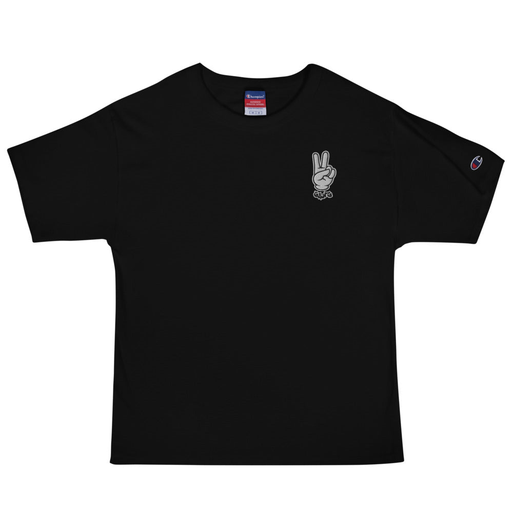 xChampion Embroidered T-Shirt - PEACE GANG