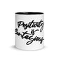  Mug with Color Inside  " Positivity Is Contagious "