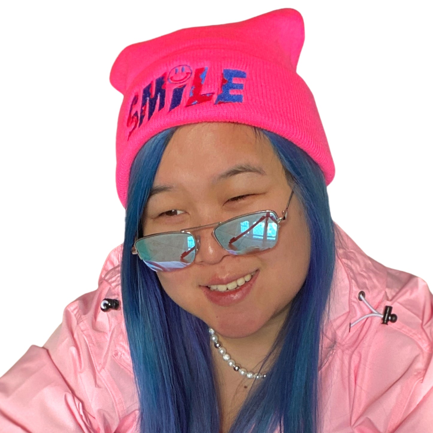 Pom-Pom Beanie Hat SMILE - PEACE GANG