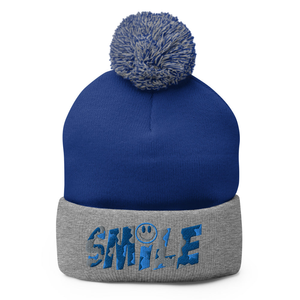 Pom-Pom Beanie Hat SMILE - PEACE GANG