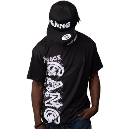 Unisex T-Shirt Black "R U Down" PEACE GANG