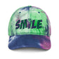PEACE GANG "SMILE"  Embroidered Tie dye Dad Hat