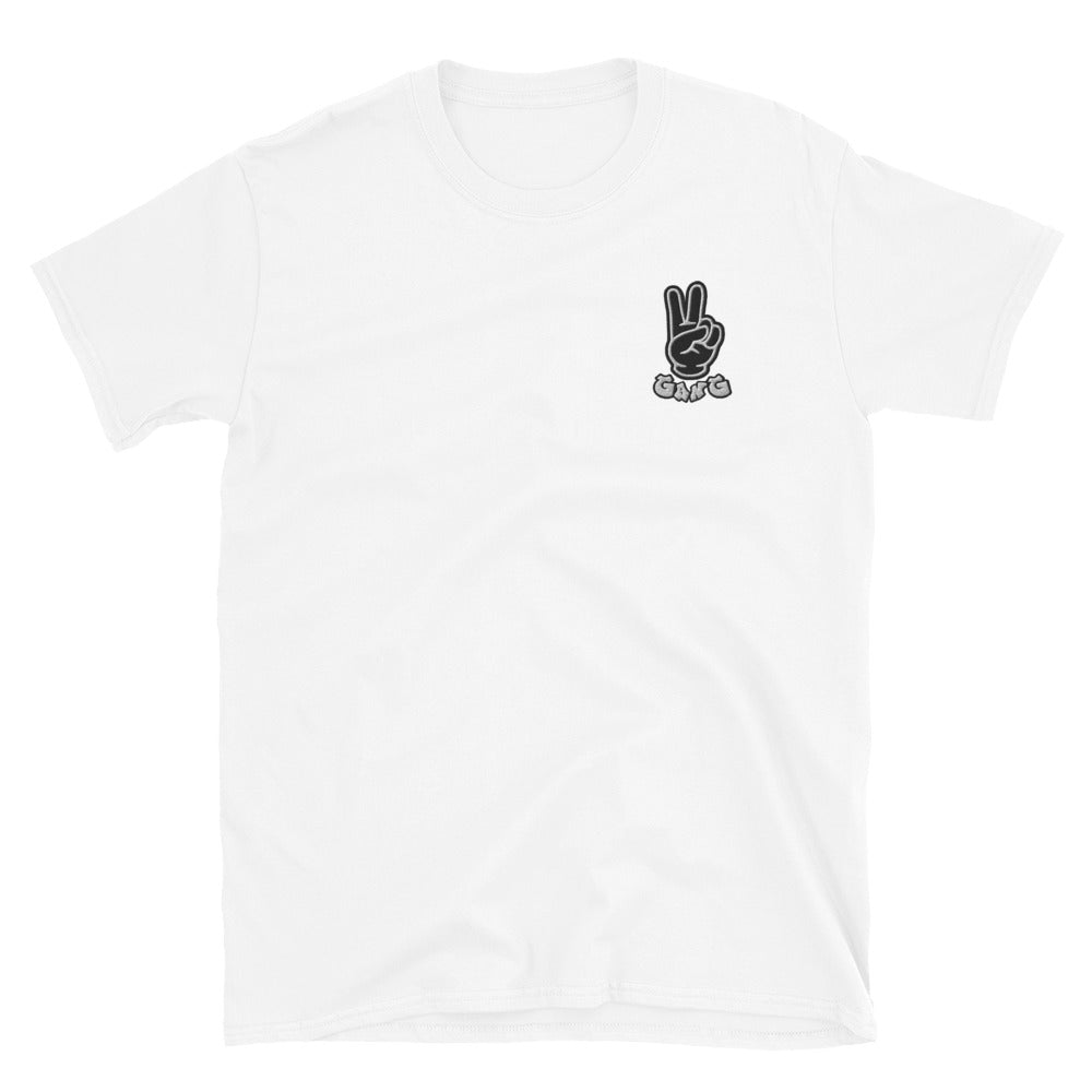 "Peace" Embroidered Unisex Short-Sleeve T-Shirt - PEACE GANG